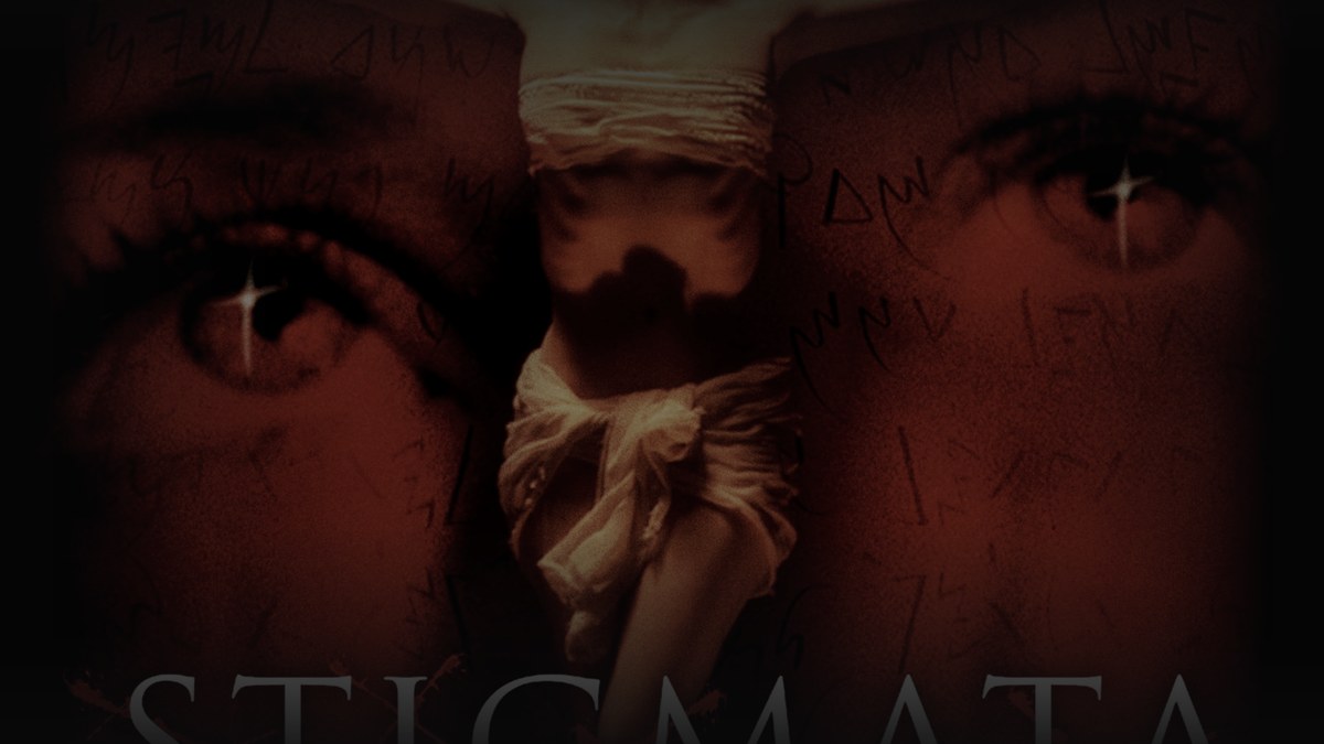 Still from Stigmata (1999) — tmdb poster (id 10307); genuine film poster. baked at factor 0.45, 1200x675